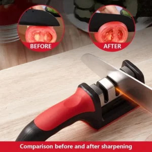 Manual Knife Sharpener 3-Stage Kitchen Blade Sharpening Tool